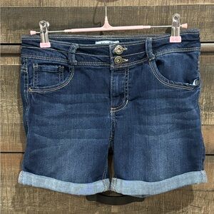 Denim Blue girls shorts size 14 MUDD